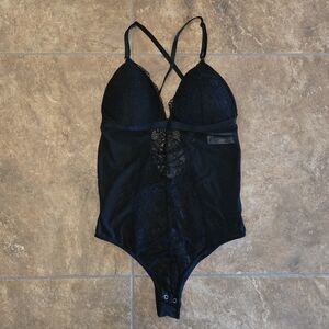 Black Laced Detail NK Bodysuit Lingerie